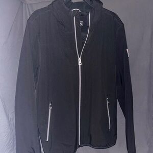 Guess Black Zip-Up Hoodie
